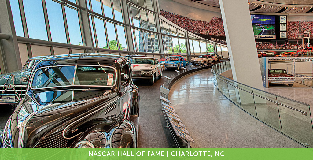Tourist Attraction in Charlotte, North Carolina: NASCAR Hall of Fame